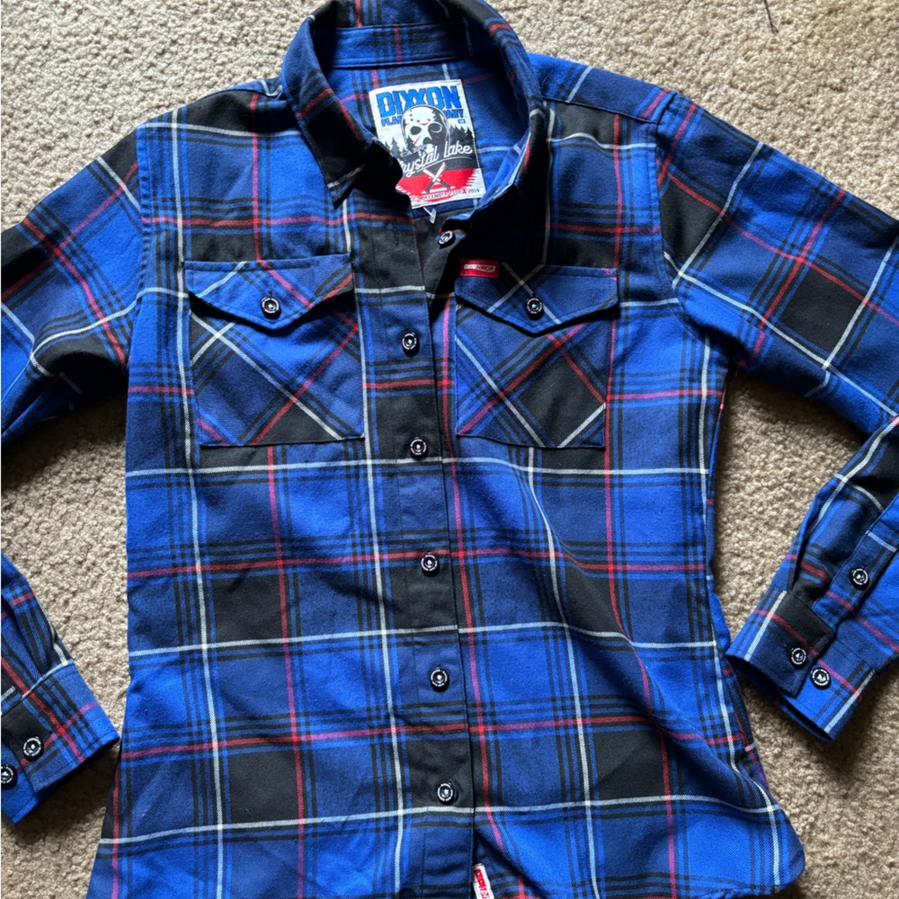 Dixxon Flannel Co Camp Crystal Lake Womens Size Medium Shirt Horror Friday 13th